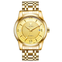 TEVISE jam tangan mekanis Manual pria, T805A 805A tahan air otomatis pergelangan tangan pria lengkap kalender tanggal pesona Fashion untuk pria