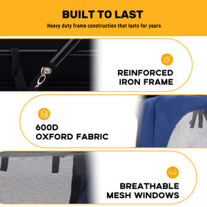 <span class=keywords><strong>Remorque</strong></span> vélo 2 en 1 pour bébé chien Poussettes pour animaux de compagnie de haute qualité Bicycle Trailer Cart - Product Image 6