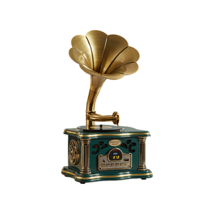 Multi Function Portable Gramophone <b>Speaker</b> With FM Radio For Home Car Use <b>USB</b> TF Card Slot Plastic Material Compact Design - Product Image 1