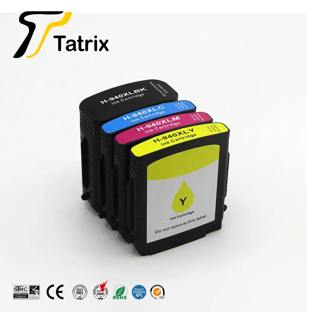 Tatrix 940XL 잉크 카트리지 940 프리미엄 컬러 호환 프린터 잉크 카트리지 HP Officejet Pro 8000 8500 8500A 시리즈