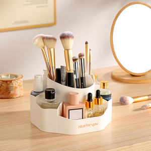 USA 360 Degree Rotating Plastic Cosmetic Storage Box Multi-functional Office <b>Desktop</b> Organizer Pencil <b>Pen</b> <b>Holder</b> for Kids - Product Image 4