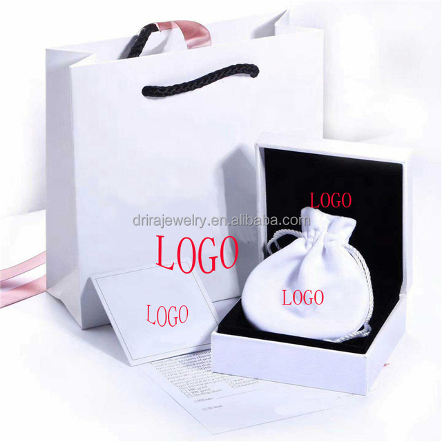 Wholesale High Standard Custom Logo Square Pattern Leather Charm Jewelry Box for Bracelets & Charms