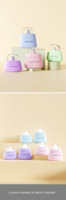 Lotion Fixatrice de Maquillage Violette en PE 30ml 50ml 80ml, Contenant Cosmétique en Plastique Personnalisable avec Logo, Vente en Gros, Contenant pour Soins de la Peau, Chine