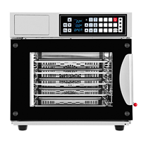 Four combiné électrique commercial professionnel 60L 5 plateaux multifonction poignée élargie de luxe pour une utilisation en boulangerie nouveau design industriel