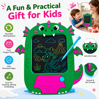 Tablette d'écriture LCD à motif Pterosaure, Tableau de dessin électronique effaçable pour enfants, Bloc de dessin de graffiti et de croquis