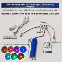 Module LED de charge Type-C pour base de lampe, capteur tactile, carte de circuit à gradation progressive, pièces de bricolage pour veilleuse 3D et artisanat en bois