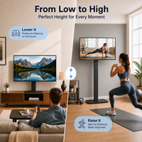 Soporte de TV Motorizado de Alta Resistencia, Soporte de TV Eléctrico Ajustable en Altura, Compatible con Televisores de 32 a 70 Pulgadas de hasta 90 Libras