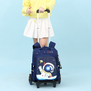 Không thấm nước Trọng lượng nhẹ công suất lớn Unicorn Xe đẩy nữ sinh tiểu học Ba lô có thể tháo rời hai mục đích Ba lô - Product Image 4