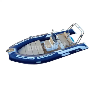 Bateau pneumatique RIB480 à coque en fibre de verre de 16 pieds, Hypalon/PVC, 8 places, avec pont solaire - Product Image 2