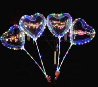 Vente flash - Ballon LED en forme de cœur pour la Saint-Valentin avec lumière pour les amoureux