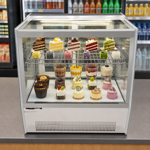 Vetrina Refrigerata Commerciale <span class=keywords><strong>da</strong></span> Banco per Dessert 2-8 Gradi ° Sistema di Raffreddamento ad Aria per Pasticcerie, Caffetterie e Hotel - Product Image 3