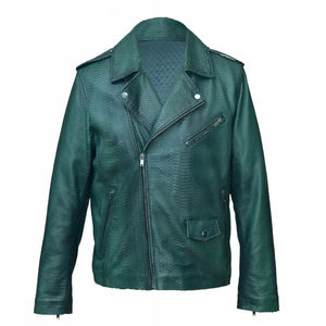 Blouson d'hiver en cuir pour homme très demandé avec col montant, design personnalisé, imperméable et respirant - Product Image 1