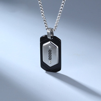Collar con Colgante de Acero Inoxidable de Alta Calidad, Estilo Hip Hop, Geométrico, Moderno, para Hombre, Fabricante Mayorista
