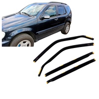 Déflecteurs de vent pour Mercedes ML W163 1998-2004, lot de 4, teintés