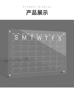 Magnetic Acrylic Customizable Multifunction <b>Calendar</b> Fridge Monthly Weekly Reusable Planner Whiteboard Custom Logo Promotional - Product Image 6