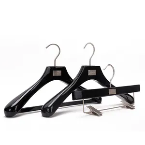 KINDOME Branded Luxury Hangers Black Clothes Hangers For Shop