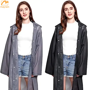 Impermeable ligero de salida de fábrica personalizado diferentes colores EVA impermeable para adultos ropa impermeable al aire libre - Product Image 6