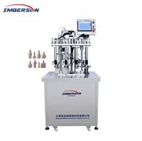 Dispositivo de Llenado de Líquidos Semiautomático de 4 Cabezales, Fácil de Operar, Máquina de Llenado de Viales de Perfume y Aceite Esencial