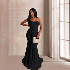 <span class=keywords><strong>Robe</strong></span> longue décontractée sexy à épaules dénudées pour l'été, <span class=keywords><strong>robe</strong></span> <span class=keywords><strong>moulante</strong></span> pour femmes, robes de soirée, service OEM - Product Image 3