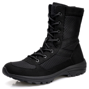 DFF0112 Chaussures respirantes en cuir de vachette suédé noir personnalisées - Product Image 1