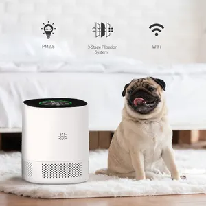 Purificador de aire doméstico inteligente HEPA para mascotas habitación personal para fumar 99.97% purificador de aire para el hogar grande