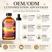 Minyak Kelapa & Vanila Organik untuk Perawatan Kulit yang Menutrisi dan Melembapkan, Pembuatan Lilin, Parfum DIY, Aroma Diffuser, Aromaterapi