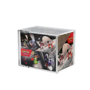 Venta al por mayor de fábrica: Estuche moderno personalizado de acrílico transparente resistente a los rayos UV con 8 compartimentos pequeños y tapa magnética. - Product Image 3