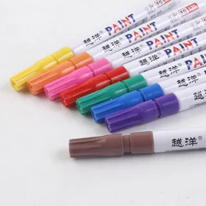 Water and Sun Resistant Fine Tip Paint Pens 12 pack Oil-based paint Marker for painting on roc