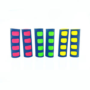 <b>Bicycle</b> <b>Handlebar</b> Grips NBR 22.2mm Non-Slip Mountain Bike Black Red Green Yellow Sponge Grip Set - Product Image 5