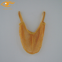 Modieuze Draagbare Katoenen Mesh Produce Tas Wasbare Boodschappentas Met Fruit & Groente Aanpasbaar Logo