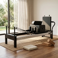 Mesin Pilates Reformer Multifungsi Grosir Komersial Aluminium Studio Profesional OEM Pabrik Pesanan Massal Pasokan 3 Tahun