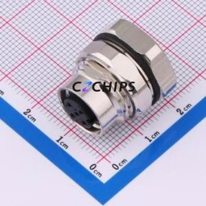 C12B-FSA-RM1-5SCUP Circular (Cable) Connector Connector ( Jack Specification: M12 )( Total PIN Count: 5P )( Gender: Female ) - Product Image 1