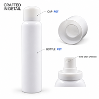 Flacon pulvérisateur 100ml 150ml 200ml avec logo personnalisé, dégradé, en PET, atomiseur à fine brume, emballage vide pour crème solaire et brume corporelle, OEM