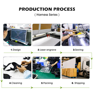 Harnais anti-traction pour chien, harnais réfléchissant anti-étranglement à laisse avant, gilet rembourré doux et réglable pour animaux de compagnie avec poignée de contrôle facile - Product Image 6