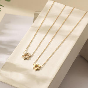 महिला इज़राइल यहूदी धार्मिक आभूषण पेंडेंट स्टेनलेस स्टील स्टार ऑफ़ डेविड हार - Product Image 5