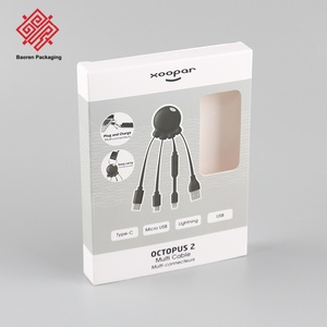 Cajas de Cartón Plegables Impresas Personalizadas, Embalaje para Minoristas y Electrónica con Ventana de Exhibición e Impresión de Logotipo - Product Image 1