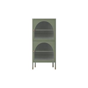 تخصيص الحديثة تصميم غرفة المعيشة أثاث غرفة نوم أثاث المطبخ الزجاج 2 خزانة لتخزين للباب الجيش الأخضر - Product Image 3