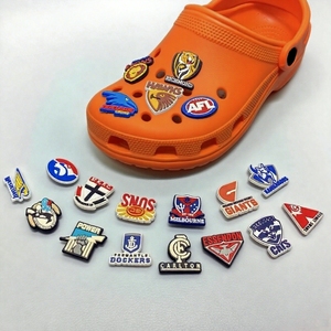 Hot bán New afl loạt Guốc Giày phụ kiện và afl đội màu Geo mô hình PVC Giày khó<span class=keywords><strong>a</strong></span> cho footy mù<span class=keywords><strong>a</strong></span> giày trang trí - Product Image 1