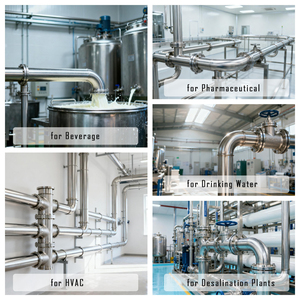 MAYER 不锈钢配件制造商定制不锈钢凹槽配件异径三通 RWAS WATERMARK 标准 - Product Image 5