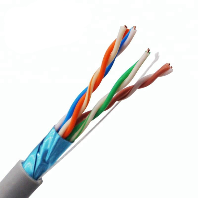 JZD High Speed Cat5e Cat6 Cat6A Outdoor Lan Cable Utp Ftp Cat6 24awg FTP Network Cable Cat6 Cable 1000ft Box for Network