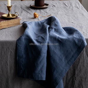 Commercio all'ingrosso semplice <span class=keywords><strong>tovaglia</strong></span> tinta tinta unita <span class=keywords><strong>e</strong></span> tovagliolo di puro lino di dimensioni personalizzate <span class=keywords><strong>set</strong></span> da cucina ristorante cena di nozze - Product Image 2