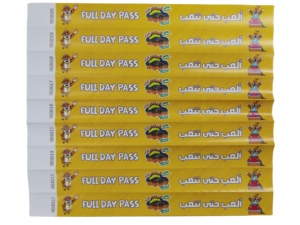 Biểu tượng tùy chỉnh máy in phun có thể in Tyvek dây đeo cổ tay giấy dùng một lần 5mm Dải an toàn tráng cho máy in phun sử dụng cho các sự kiện - Product Image 4