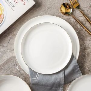Service de vaisselle en porcelaine fine de qualité supérieure, 6 pièces, portable, compatible lave-vaisselle, écologique, pour la maison et la restauration - Product Image 2