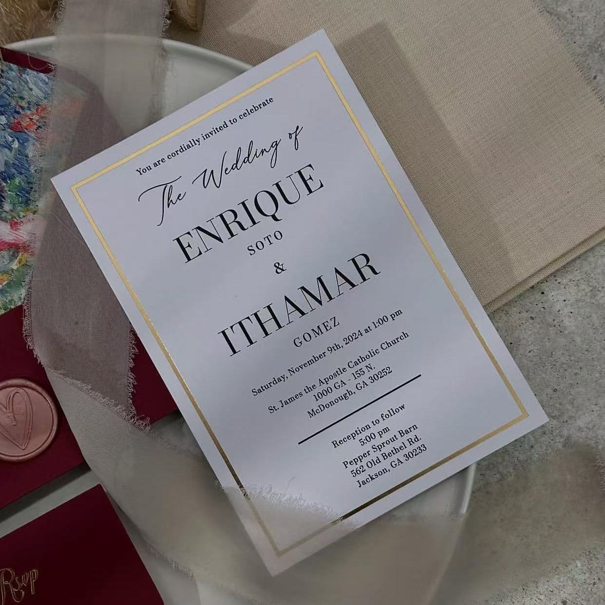 Wholesale \u0026 Custom wedding invitation website from Global Suppliers, image size:1242x1242