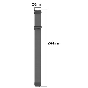 <span class=keywords><strong>Bracelet</strong></span> magnétique de luxe en acier inoxydable 20 mm, boucle milanaise réglable pour Samsung <span class=keywords><strong>Galaxy</strong></span> <span class=keywords><strong>Watch</strong></span> <span class=keywords><strong>4</strong></span>/5/6/7 - Product Image 5