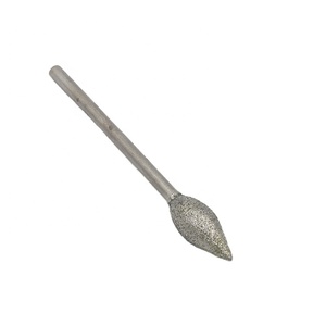 Đường Kính Thân 2.35 <span class=keywords><strong>Mm</strong></span> 3/32 Inch 3Mm 1/8Inch Ngọn Lửa Hình Dạng Kim Cương Đánh Bóng Mài Burr Bits Khắc Công Cụ Cho Đồ Trang Sức - Product Image 2