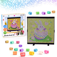 Kit de perles à fusionner Pixel Fuse Bead EVA Grid, série Noël, ensemble de planches à perles, modèle SA297