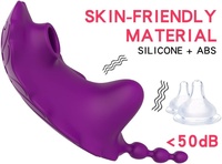 APP Bluetooth Vibromasseur portable pour femmes 9 modes de succion vibrant clitoris stimulateur de point G abeille culotte invisible alimentation USB