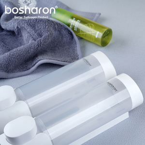 Dispenser Manuale a Pressione <span class=keywords><strong>per</strong></span> Sapone Liquido 320ml*2 Montaggio a Parete in Plastica Resistente <span class=keywords><strong>per</strong></span> <span class=keywords><strong>Doccia</strong></span> e Shampoo - Product Image 6