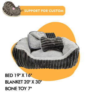 Coussin pour chien et chat, sur mesure, lavable, résistant aux morsures, écologique, luxueux, en coton et plumes, chaud pour l'hiver - Product Image 2